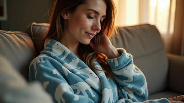 La chaleur inattendue du peignoir polaire femme